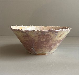 Vaso Trapézio Borda Rasgada Detalhe Água Marinha 2