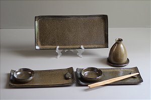 Jogo de Sushi 2P Retangular Longo