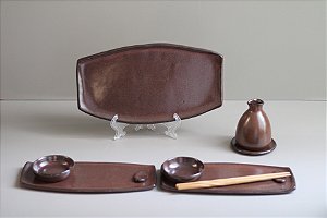 Jogo de Sushi 2P Retangular Abaulado