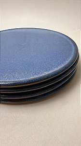 Jogo de Prato Sobremesa Borda Lisa 4P 20cm