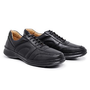Sapato Masculino de Couro Legítimo Classic - 6022 Preto