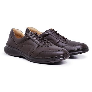 Sapato Masculino De Couro Legitimo Ultra Comfort - 46102 Preto - Comfort  Shoes