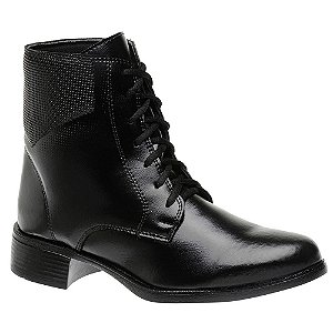 Bota Feminina Coturno Cano Curto - 6011 Preta