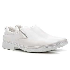 Sapato Social Masculino De Couro Legitimo Air Tech - 45913 Branco