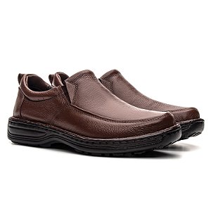 Sapato Masculino De Couro Legítimo Pro Alivio - CS81 Café