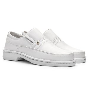 Sapato Masculino De Couro Legítimo Comfort - 1003S Branco