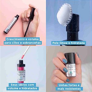 Quarteto Pele, Cílios e Sobrancelhas, Lábios e Unhas