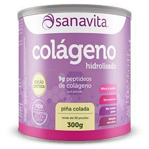 COLAGENO HIDROLISADO SANAVITA SABOR PIÑA COLADA 300GR