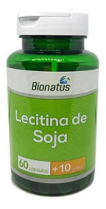 LECITINA DE SOJA BIONATUS 60 CAPSULAS + 10 GRÁTIS 