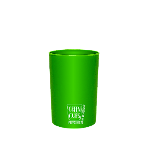 Copo Ecológico Verde 200ml Liso - Green Cups®