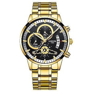 Relógio Dourado NIBOSI 2309-1 Esportivo