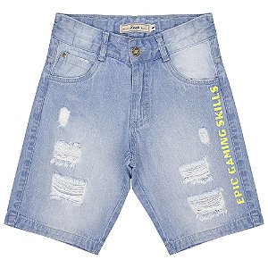 Bermuda Juvenil Look Jeans c/ Silk Jeans