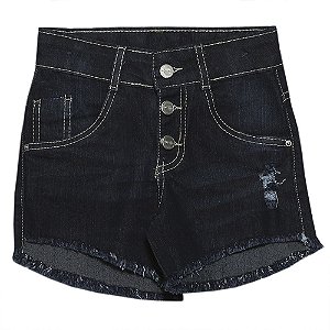 Shorts Juvenil Popstar c/ Botão Jeans