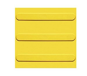 PISO TATIL PVC DIRECIONAL AMARELO 25X25