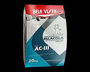ARGAMASSA INTERNA E EXTERNA AC-III CINZA 20KG - BELA VISTA