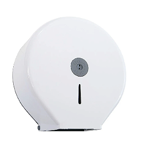 DISPENSER CLASSICO ABS PARA PAPEL HIGIENICO EM ROLO BRANCO /CINZA 300 A 400M  276X270X120 - JSN
