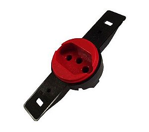 TOMADA EMBUTIR 2P+T 20A 250V RED VERMELHA - TRANSMOBIL