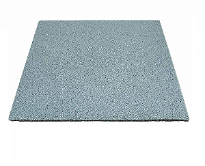 PISO DE BORRACHA 50X50 15MM M² CINZA