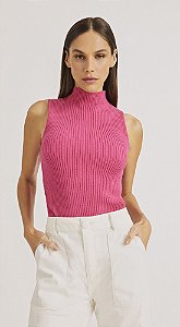 REGATA GOLA ALTA TRICOT MORENA ROSA