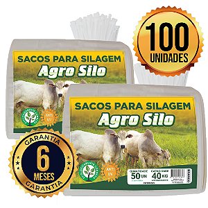 Sacos De Silagem Br 51x100 C/lacres Agro Silo - 100 Unid