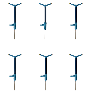 Aspersor Rotativo Para Irrigação Altura 1,00cm - Kit 6 Unid