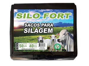 Sacos De Silagem Preto 51x110 - 200 Micras C/50 Unid