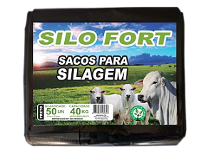 Sacos De Silagem Preto 51x110 - 200 Micras C/100 Unid