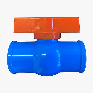 Registro Esfera PVC Soldável 32mm Azul P/ Irrigação