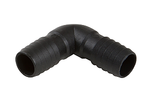 Joelho Curva União P/ Mangueiras De 1/2 Pol Preto C/ 25