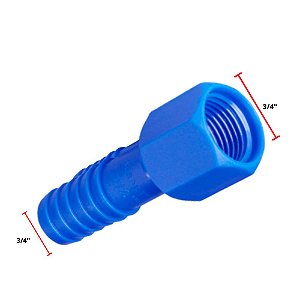 Adaptador Rosca Interna Para Mangueira De 3/4 - Kit 10 Und