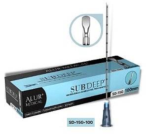 Microcânula para Subcisão SubDEEP Alur - 15G-100mm - CAIXA