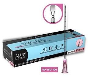 Microcânula para Subcisão SubDEEP Alur - 18-100mm - CAIXA