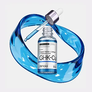 Sérum GHK-CU com Peptídeos de Cobre, Colágeno e Ácido Hialurônico 30mL