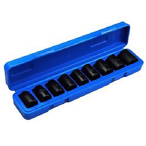 JOGO SOQUETE IMPACTO 1/2" 09PCS CURTO WAFT