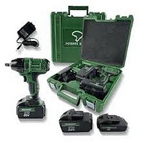 CHAVE IMPACTO 1/2" A BATERIA 880NM 20V/4AH LI-ON 2 BATERIAS 220V POTENTE