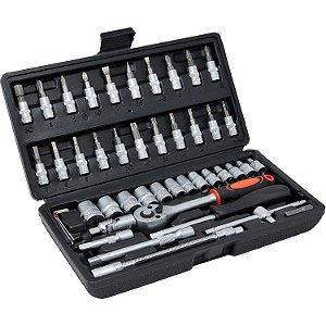 JOGO SOQUETE 1/4" 46 PEÇAS WESTERN W86-ETILUX