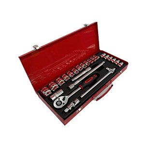 JOGO SOQUETE 1/2" 08 A 32 25PCS ZT001501 ZENITE