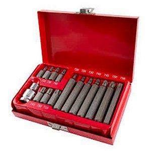 JOGO BITS TORXS C/15PCS LONGO 8SQ EDA