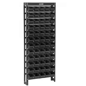 ESTANTE EM 60/03 C/GAVETAS PRETA VONDER