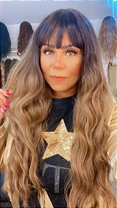WIG ÉLIDA AVELÃ RAÍZ ESCURA