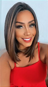 LACE JANA CASTANHO COM MECHAS AVELÃ