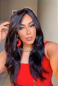 LACE FRONT HUMANA JANAINA CASTANHO TOPO 13X6