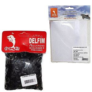 KIT Carvão Ativado DELFIN + Bolsa 10cm x 20cm DELFIN