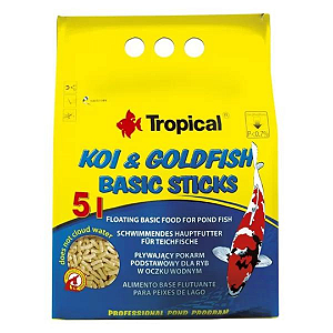 Ração  para Carpas TROPICAL| Kinguios Koi & Goldfish Basic Sticks 400g
