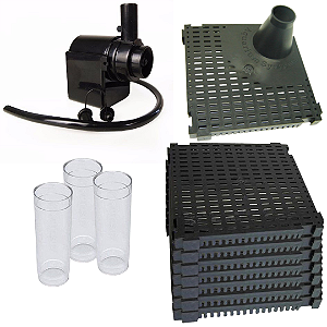 KIT Filtragem Biológica p/ Aquários de 100 Litros - 220v