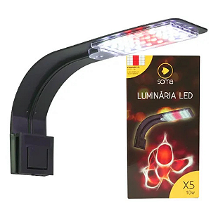 Luminária LED SOMA X5 | Vermelha e Branca - 10W - 110v