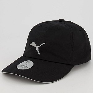 Boné Puma Masculino Aba Curva Refletivo Preto
