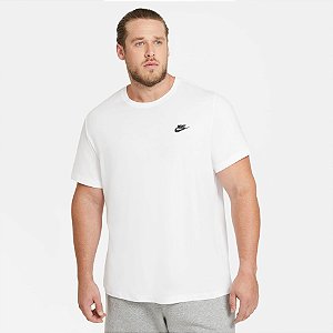 Camiseta Nike Masculina Sportswear Club Branca- AR4997