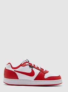 Tênis Nike Masculino Ebernon Low Premium- Vermelho + branco
