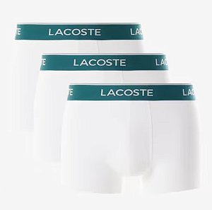 Cueca Box Masculina Lacoste - Branca ( 3 unidades) 5H9681